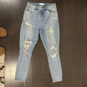 Abercrombie curve love high rise skinny jeans